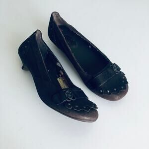 London Underground Women's SZ 7 Steampunk Retro Kitten Heel